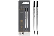Schrijf- en tekengerei - Parker Rollerball Pen Refills | Medium Point | Black QUINK Ink | 2 Count - 1950325
