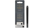 Schrijf- en tekengerei - Parker QUINK Long Fountain Pen Inkt Refill Cartridges Zwart 10 Count - 1950206