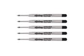 Schrijf- en tekengerei - Rotring Jumbo Ballpoint Pen Refills | Black Ink | Medium Point (1.0mm) | 5 Count - S0195390