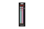 Schrijf- en tekengerei - Rotring Houten kistje Metallic potlood HB 4-Blister Geassorteerde kleuren - 2094214