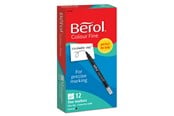 Hobby artikelen - Berol Felt Tip Colouring Markers Fine Point (0.6mm) Washable Zwart 12 Count - 2141503