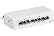 Netwerk - kabel - Pro CAT 6a Mini/Desktop Patch Panel 8 Port Wit - s - Wit - 4040849620676