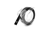 Papier, fotopapier en etiketten - DYMO Embossing Tape Self-Adhesive 9 mm x 3 m - Wit on Zwart - 520109