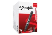 Schrijf- en tekengerei - Sharpie Permanent Markers Chisel Tip Black Tuck of 12 - S0192654