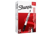 Schrijf- en tekengerei - Sharpie Marker TwinTip EF/F Zwart 12 Count - S0811100