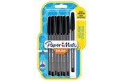 Schrijf- en tekengerei - Paper Mate InkJoy 100 Capped 8-Blister m Zwart - 1956739