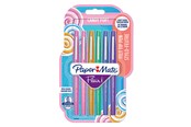 Schrijf- en tekengerei - Paper Mate Flair Felt Tip Pens | Medium Tip (0.7 mm) | Candy POP Colours | 6 Count - 2028899