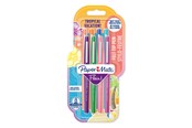 Schrijf- en tekengerei - Paper Mate Flair Felt Tip Pens | Medium Point (0.7 mm) | Assorted Tropical Vacation Colours | 8 Count - 2032368