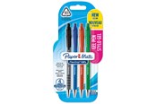 Schrijf- en tekengerei - Paper Mate Flexgrip Gel 0.7mm 4-Blister Assorted kleuren - 2108216
