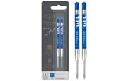 Schrijf- en tekengerei - Parker Gel Pen Refills | Medium Tip (0.7mm) | Blue QUINK Ink | 2 Count - S0881510
