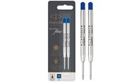 Schrijf- en tekengerei - Parker Ballpen refill Quinkflow m Blauw 2-Blister - 1950373