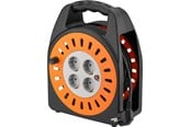 Kabelhaspel - Pro Cable reel 25 m orange-black - with 4 protective - 4040849713552