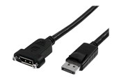 Beelscherm- en tv-kabel - StarTech.com 3 ft / 91 cm 20 pin DP DisplayPort Extension Panel Mount Cable - DisplayPort to DisplayPort - Male to Female (DPPNLFM3PW) - DisplayPort cable - 91 cm - DPPNLFM3PW