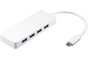 USB hub - Pro 4x USB-C™ MultiPort AV / multimedia paneel Wit - simultaneous USB hub - 4 - USB 3.0 - Wit - 66274