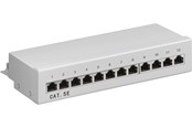 Netwerk - kabel - Pro CAT 5e Mini/Desktop Patch Panel 12 Port Grijs - 4040849930416