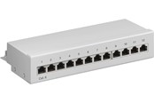 Netwerk - kabel - Pro CAT 6 Mini/Desktop Patch Panel 12 Port Grijs - Grijs - 4040849693069