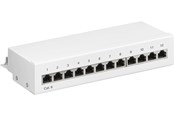Netwerk - kabel - Pro CAT 6 Mini/Desktop Patch Panel 12 Port Wit - Wit - 4040849620706