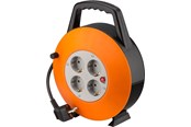Kabelhaspel - Pro Cable reel 15 m orange-black - with 4 protective - 4040849713545