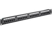 Netwerk - kabel - Pro CAT 5e 19 inch (48,3 cm) patchpaneel met 24 poorten UTP - Zwart - 0.4m - 4040849938658