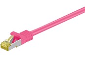 Netwerk - kabel - Pro RJ45 patchkabel CAT 6A S/FTP (PiMF) 500 MHz met CAT 7 ruwe kabel - Roze - 20m - 4040849916595