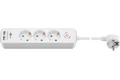 Voedingskabel (extern) - Pro 3-way power strip with switch and 2 - 4040849412646