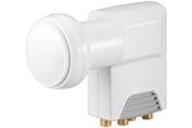 Accessoires (mounts, stopcontacten etc.) - Goobay Universal Quattro LNB white-grey - Digital SAT-LN - 4040849672712
