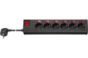 Voedingskabel (extern) - Pro AC Stroom strip with surge Bescherming and Schakelaar 1.5 - 4040849725678