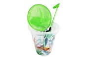 Buiten spelen - Happy Summer 1x krabbenvisset: 1x telescopisch visnet, 1x emmer, 1x hengel - LIN60169