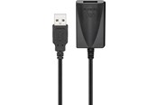 USB-kabel - Pro Active USB 2.0 extension cable Zwart - 4040849954399