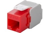 Accessoires - Pro Keystone module RJ45 CAT 6A UTP Rood - 4040849906893