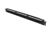 Accessoires - Deltaco 19" patchpaneel 24xRJ45 Cat6a UTP 10Gb - PAN-124