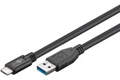 USB-kabel - Pro USB-A <-> USB-C - 3m - USB 3.0 - Zwart - PUSB3.2G1-AC-BLK-3M