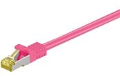 Netwerk - kabel - Pro RJ45 patch cord CAT 6A S/FTP (PiMF) 500 MHz with CAT 7 raw cable Magenta - Roze - 5m - 4040849916236