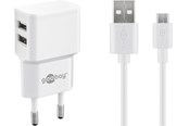 Mobiel - Adapters & Opladers - Pro Dual Micro USB-oplader set 2.4 A - 4040849449857