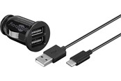 Mobiel - Adapters & Opladers - Pro USB Type-C™ Car charger set (12W/2.4A) - 4040849588204