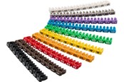 Kabelgoot, Kabelhoes & Kabelbinders - Pro Cable marker Clips ‘Digits 0–9’ for cable diameters up Aan 2.5 mm - 4040849725135