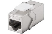 Netwerk - kabel - Pro Keystone module RJ45 koppeling CAT 6A STP - Zilver - 4040849908668