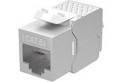Netwerk - kabel - Pro Keystone module RJ45 CAT 6A STP slim-line: Keystone module RJ45 CAT 6A STP slanke uitvoering - Zilver - 0cm - 4040849794483