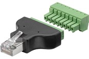 Netwerk - kabel - Pro Terminal Block 8-pin > RJ45 male (8P8C) - Zwart - 4040849767364