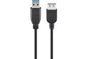 USB-kabel - Pro USB-A <-> USB-A - 1.8m - Zwart - 4040849439988