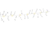 Lampen - Goobay Zilver Wire String Light ''Snowflakes'' with 10 LEDs - 4040849579486