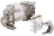 Netwerk - kabel - Pro Keystone module RJ45 CAT 6A STP: Keystone module RJ45 CAT 6A STP - Zilver - 4040849959004
