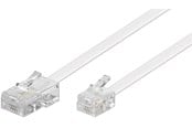 Netwerk - kabel - Pro Modular Telefoonkabel - Wit - 6m - 4040849930621