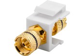 Netwerk - kabel - Pro Keystone module Luidspreker - Zwart - 4040849794766