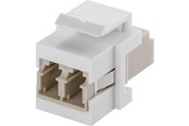 Netwerk - kabel - Pro KeyStone fibre optic cable module - Wit - 4040849800009