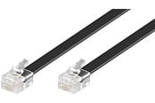 Netwerk - kabel - Pro Modular telephone cable - Zwart - 3m - 4040849503214