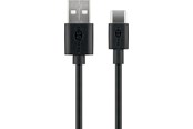 USB-kabel - Pro USB-A <-> USB-C - 0.1m - USB 2.0 - Zwart - PUSB2.0-AC-BLK-0.1M