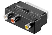 Beelscherm- en tv-kabel - Pro SCART to composite audio/video adapter IN/OUT - 4040849501227
