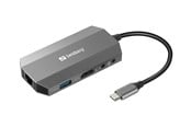 Docking station - Sandberg USB-C 6-in1 Travel Dock - 136-33