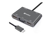 Docking station - Sandberg USB-C Dock - Docking station - USB-C - VGA HDMI - 136-35
